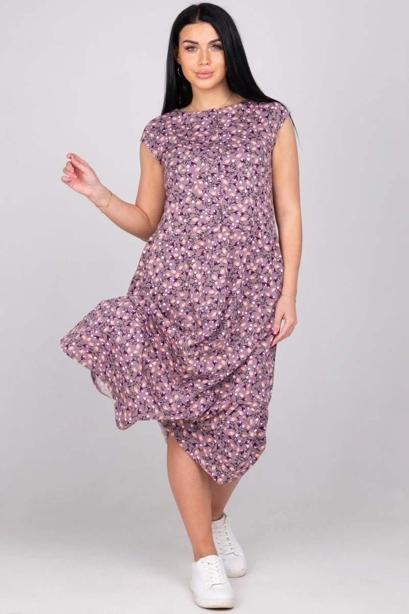 (СК) Платье женское "Прованс" брусничный