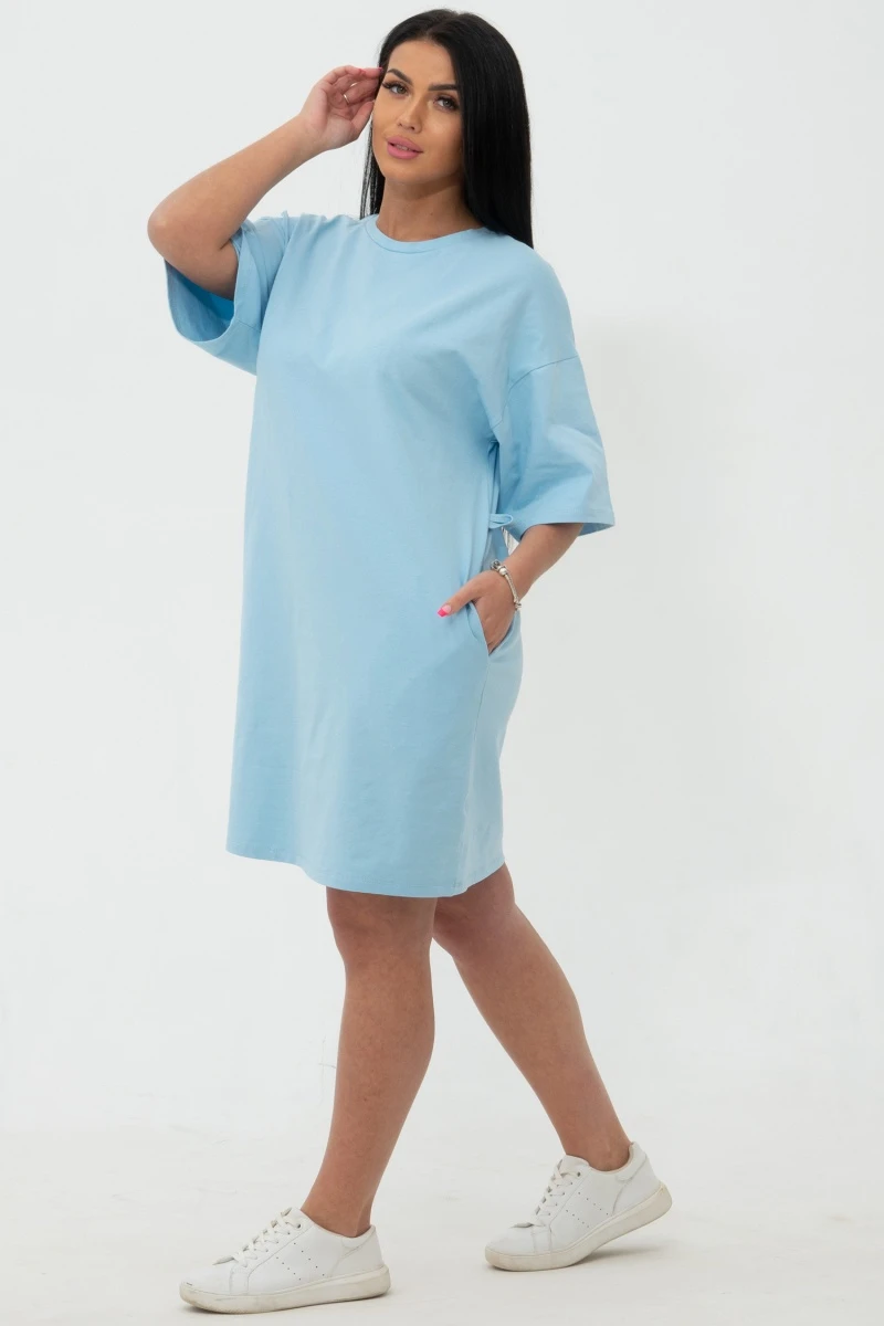 (СК) Платье-футболка "Молли" небо
