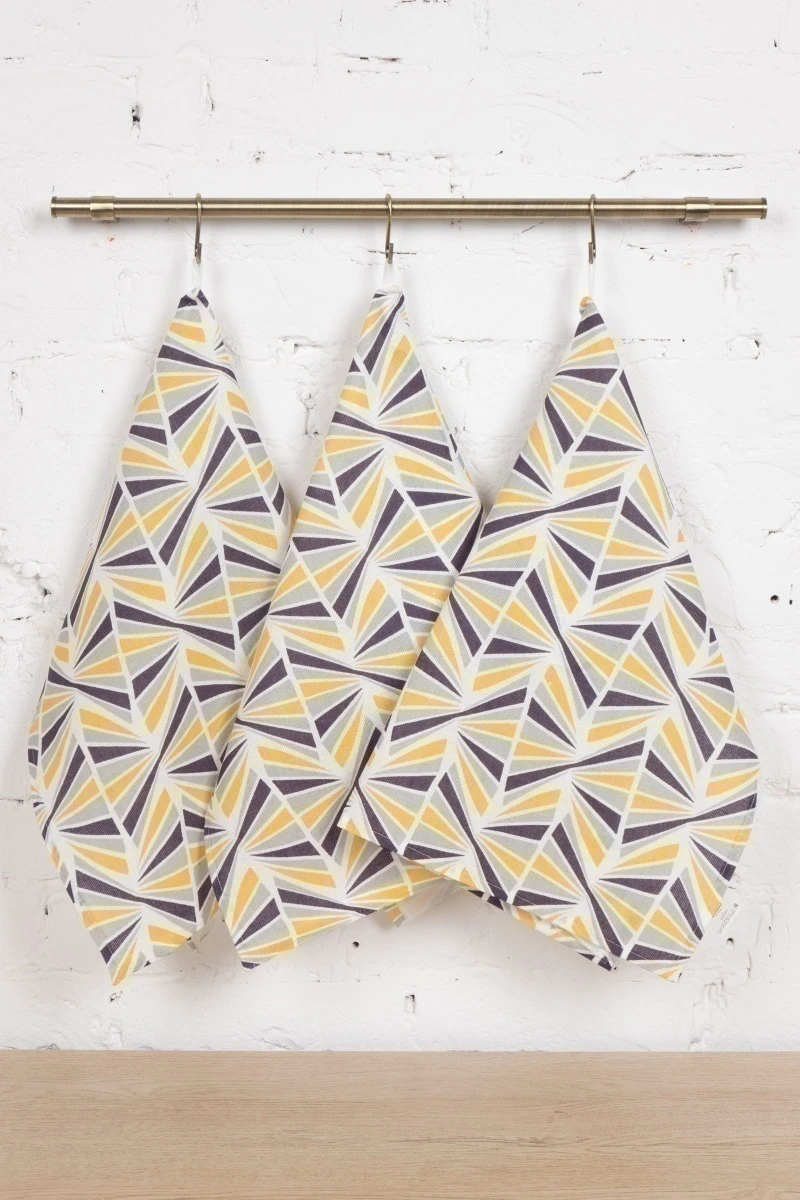 Набор полотенец рогожка (ТТ) 306 Калейдоскоп - 3 шт - 45х60 см