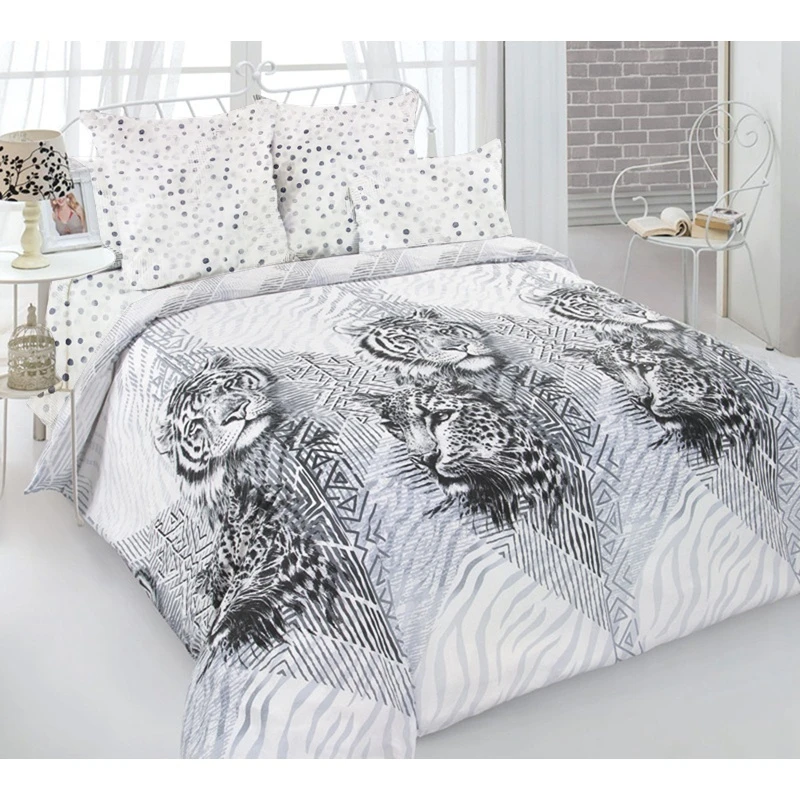 КПБ "ТД" перкаль "Книга джунглей 1" ком. р. 2.0 сп. арт. 206931 серый (70x70)