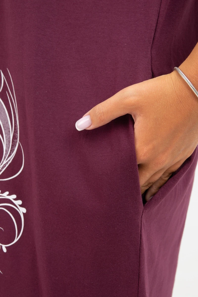 (СК) Платье "Юлия" винный