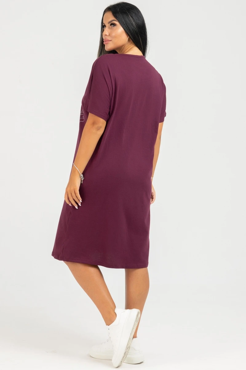 (СК) Платье "Юлия" винный