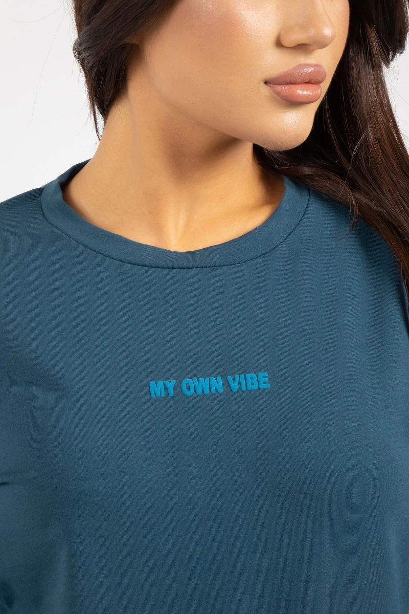 (СК) Свитшот женский "Моя атмосфера" морская волна