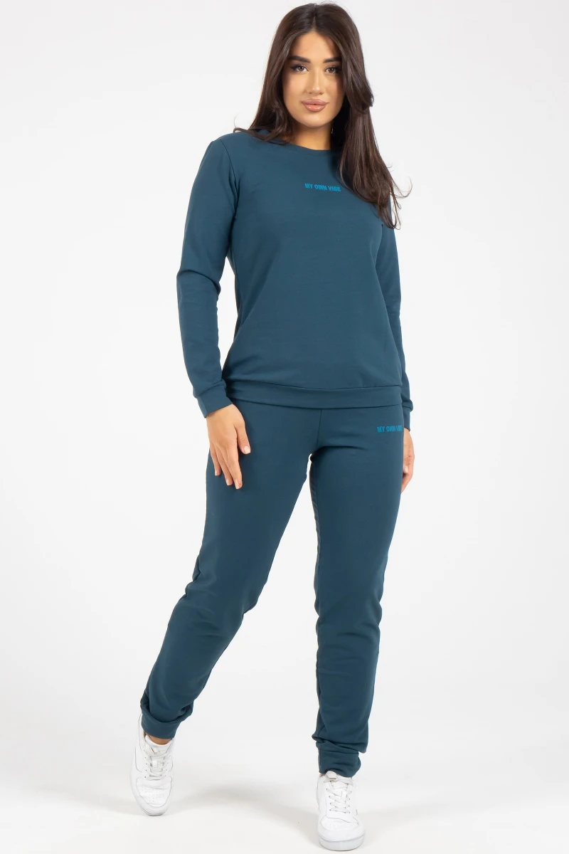 (СК) Свитшот женский "Моя атмосфера" морская волна