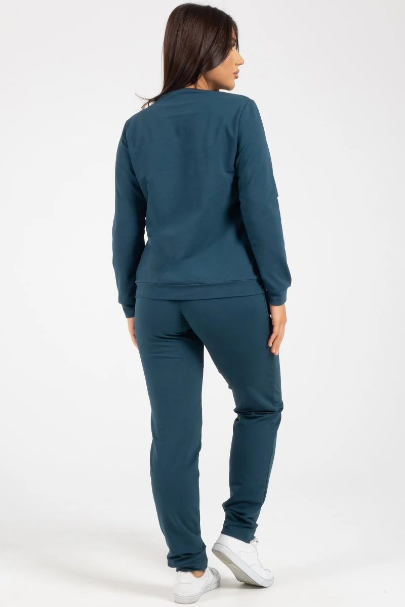 (СК) Свитшот женский "Моя атмосфера" морская волна