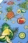 Набор вафельных полотенец (Талка) 157 Тутти-Фрутти (синий) - 3 шт - 45х60 см