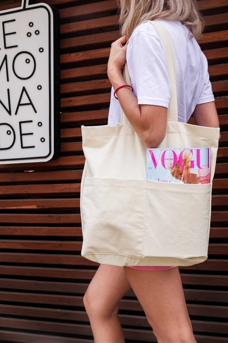 Эко сумка-шоппер из саржи "Бостон"