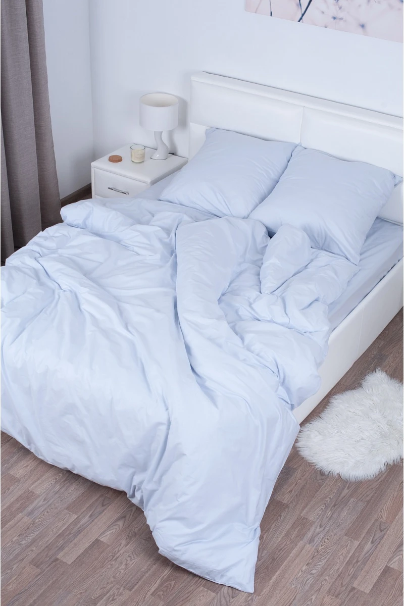 (ВНЛ) Пододеяльник "МИЛАН" поплин "Серый туман" (г/к)