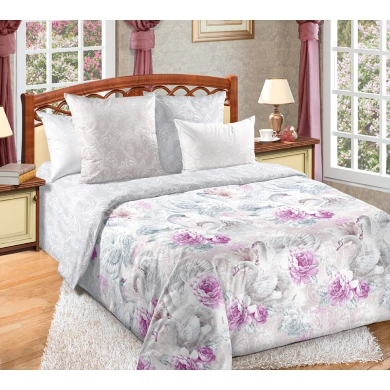 КПБ "ТД" перкаль "Танец лебедей 1" ком. р. 2.0 сп. арт. 206171 (70x70)