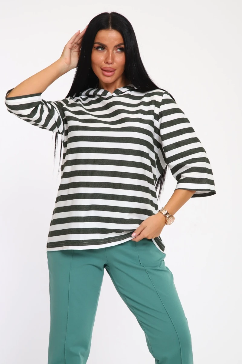 (ВНЛ) Костюм с брюками 74703 (изумрудный)