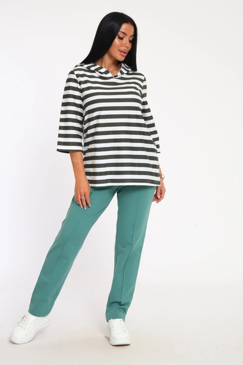 (ВНЛ) Костюм с брюками 74703 (изумрудный)