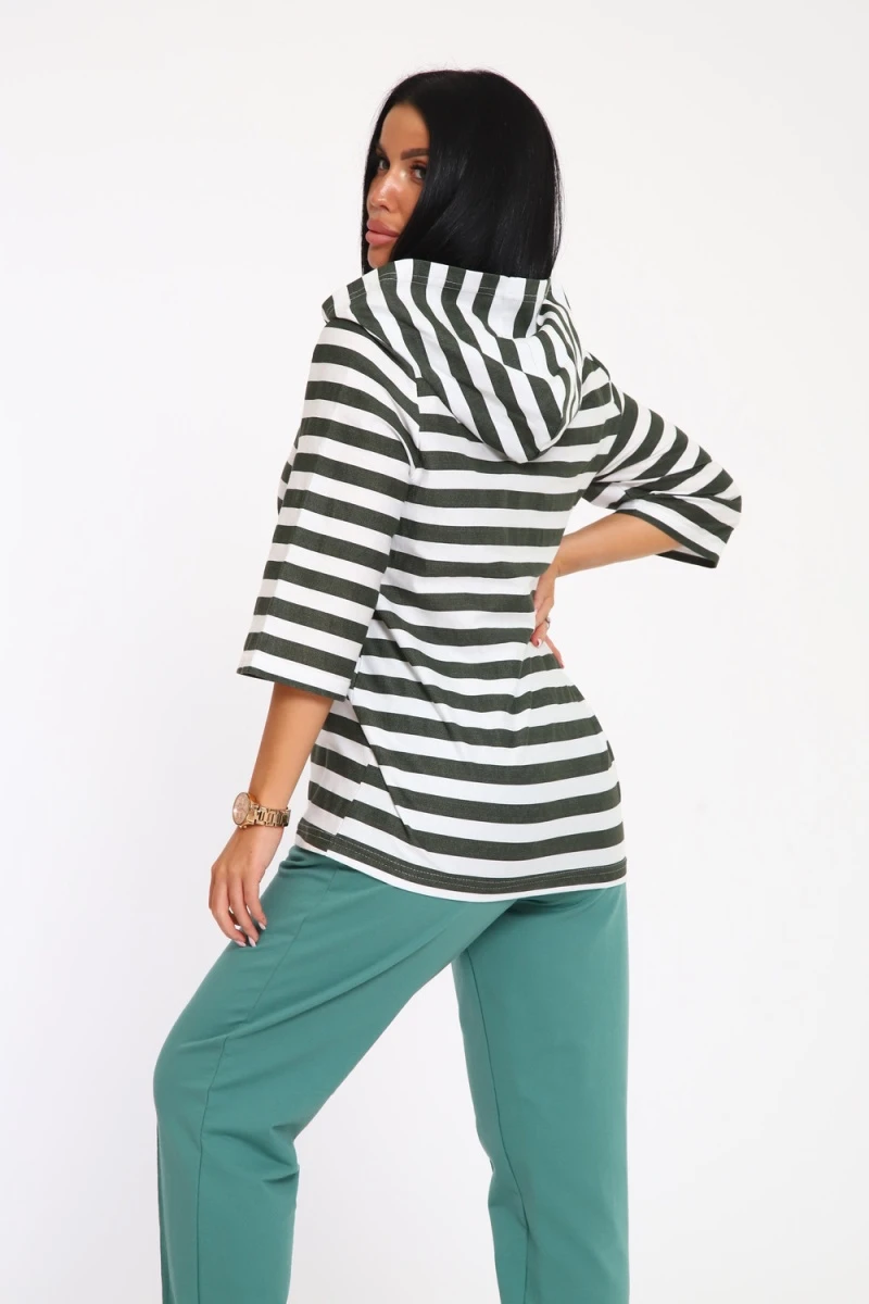 (ВНЛ) Костюм с брюками 74703 (изумрудный)