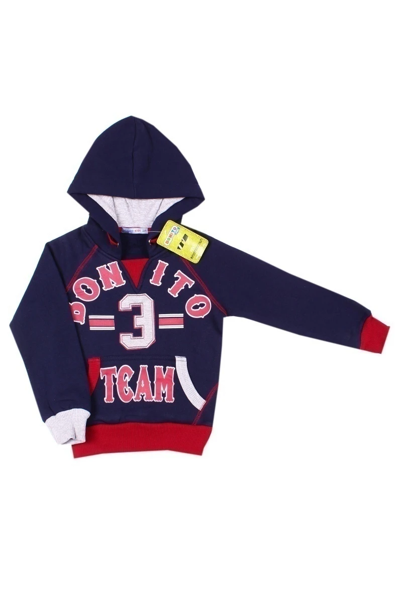 Толстовка для мальчиков BK528T темно-синий