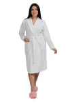 (СК) Халат женский махровый "СПА" белый
