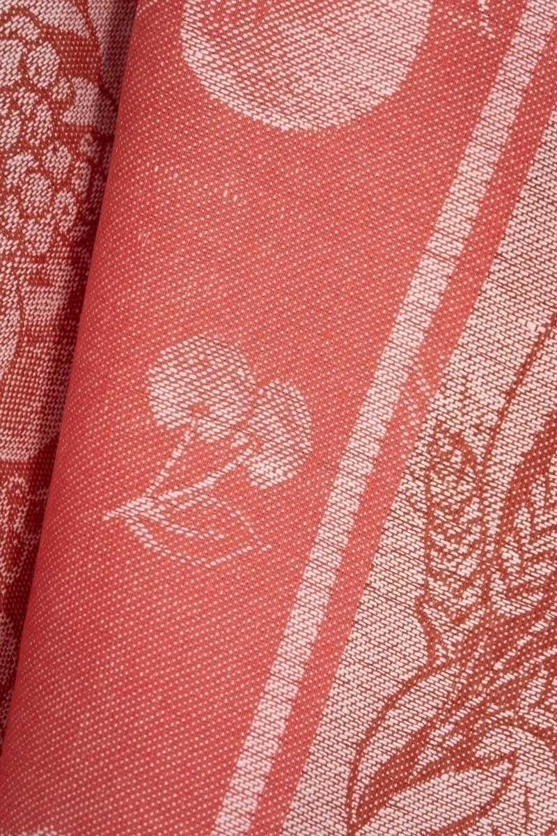 Полотенце полулен жаккард (ТЛ) 326 Фруктовый сад (красный) - 50/65