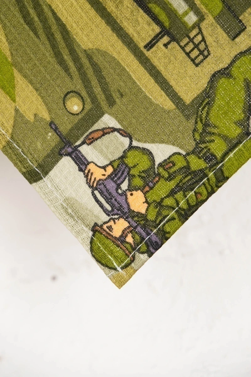 Набор вафельных полотенец (ХБК) 120 Защитники - 3 шт - 45х60 см