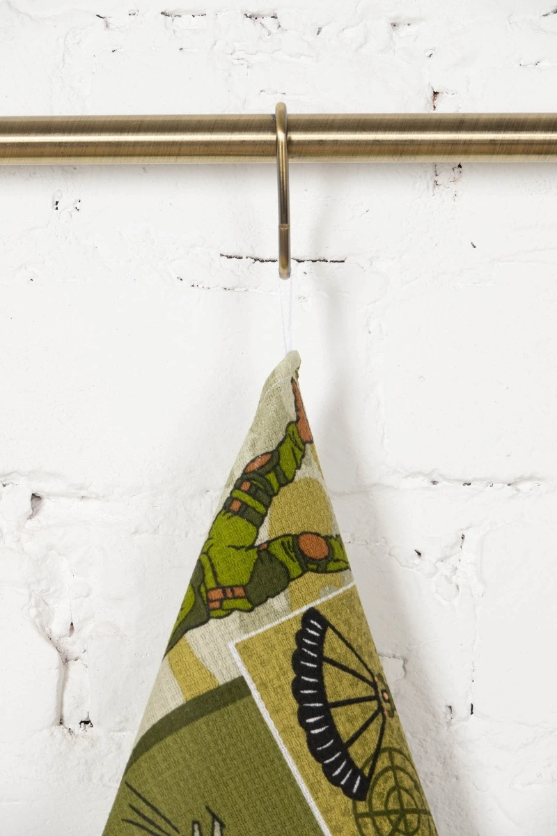 Набор вафельных полотенец (ХБК) 120 Защитники - 3 шт - 45х60 см