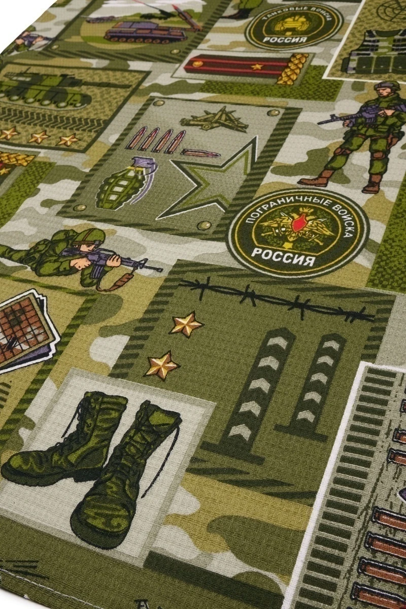 Набор вафельных полотенец (ХБК) 120 Защитники - 3 шт - 45х60 см