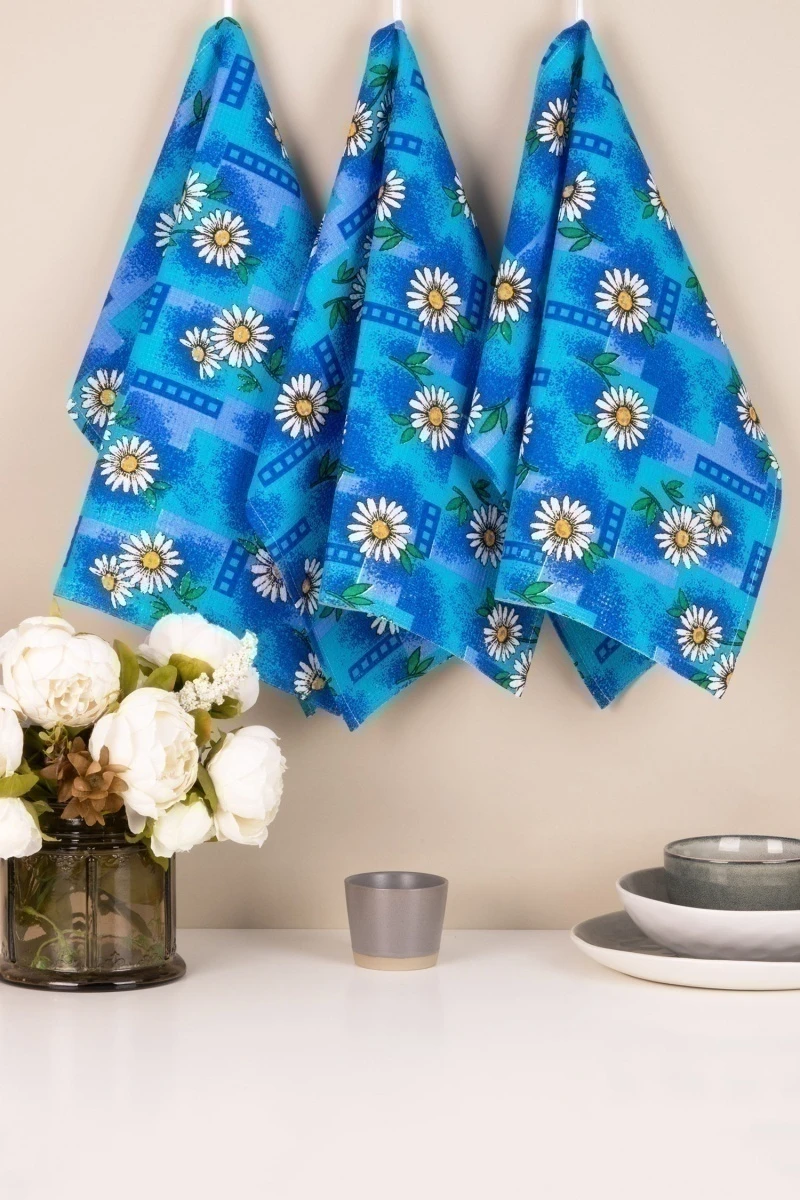 Набор вафельных полотенец 198 Радость - 3 шт - 45х60 см