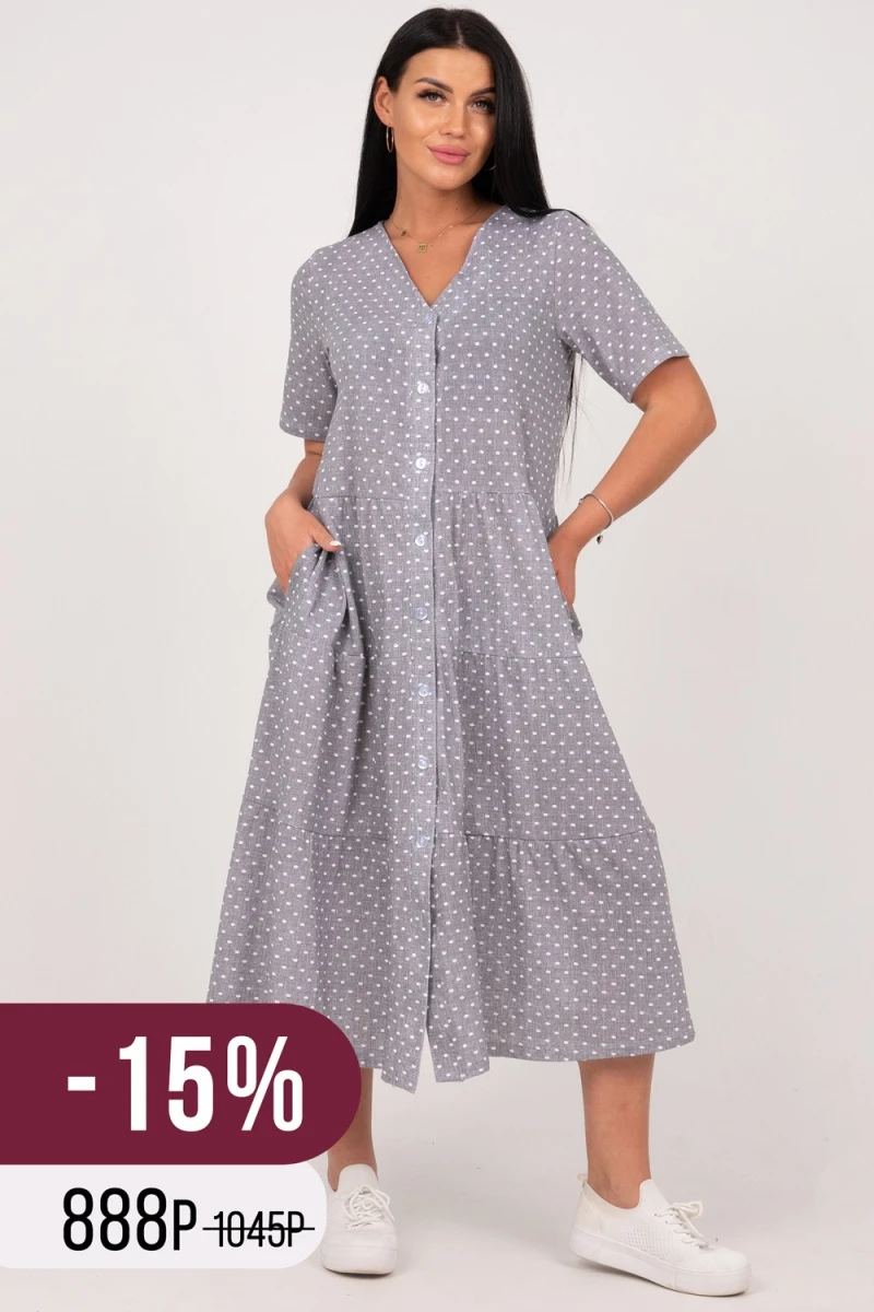 (СК) Платье "Стелла" светло-серый