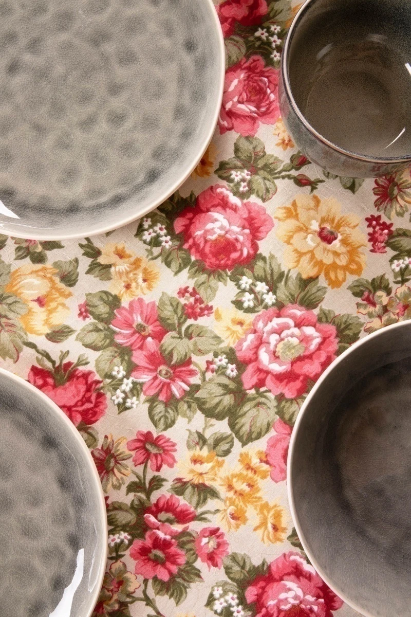 Скатерть полулен "ТЛ" Цвет шиповника (150x200 см)