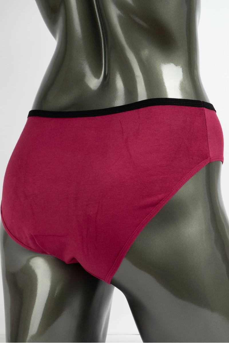 Трусы женские "YiZhiMei" 8166 - винный