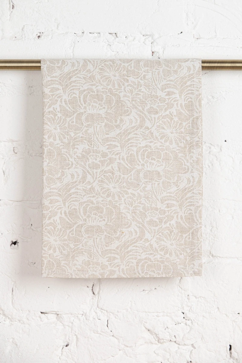 Полотенце полулен 129 Пионы - 45/60