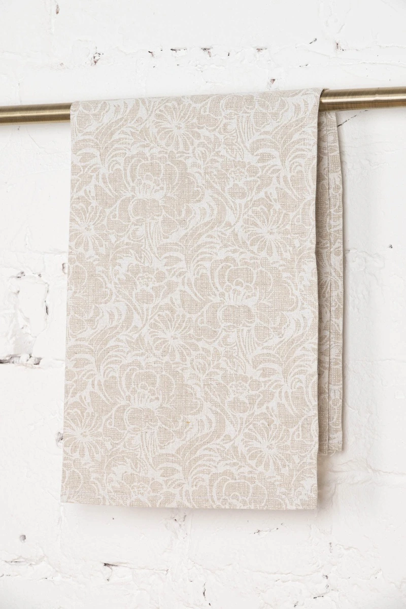 Полотенце полулен 129 Пионы - 45/60