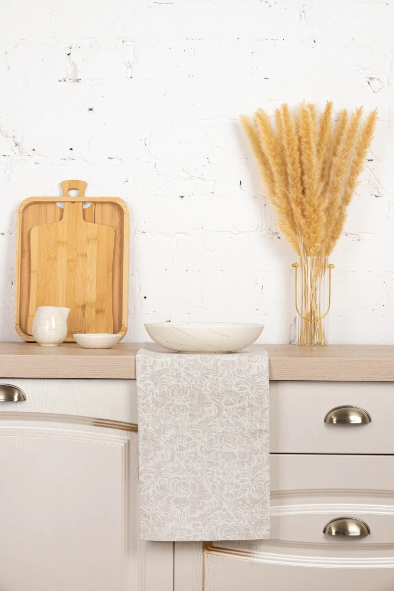 Полотенце полулен 129 Пионы - 45/60