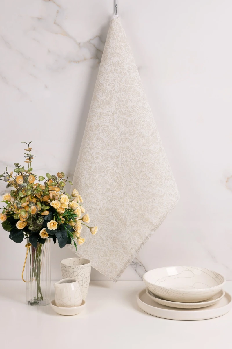 Полотенце полулен 129 Пионы - 45/60