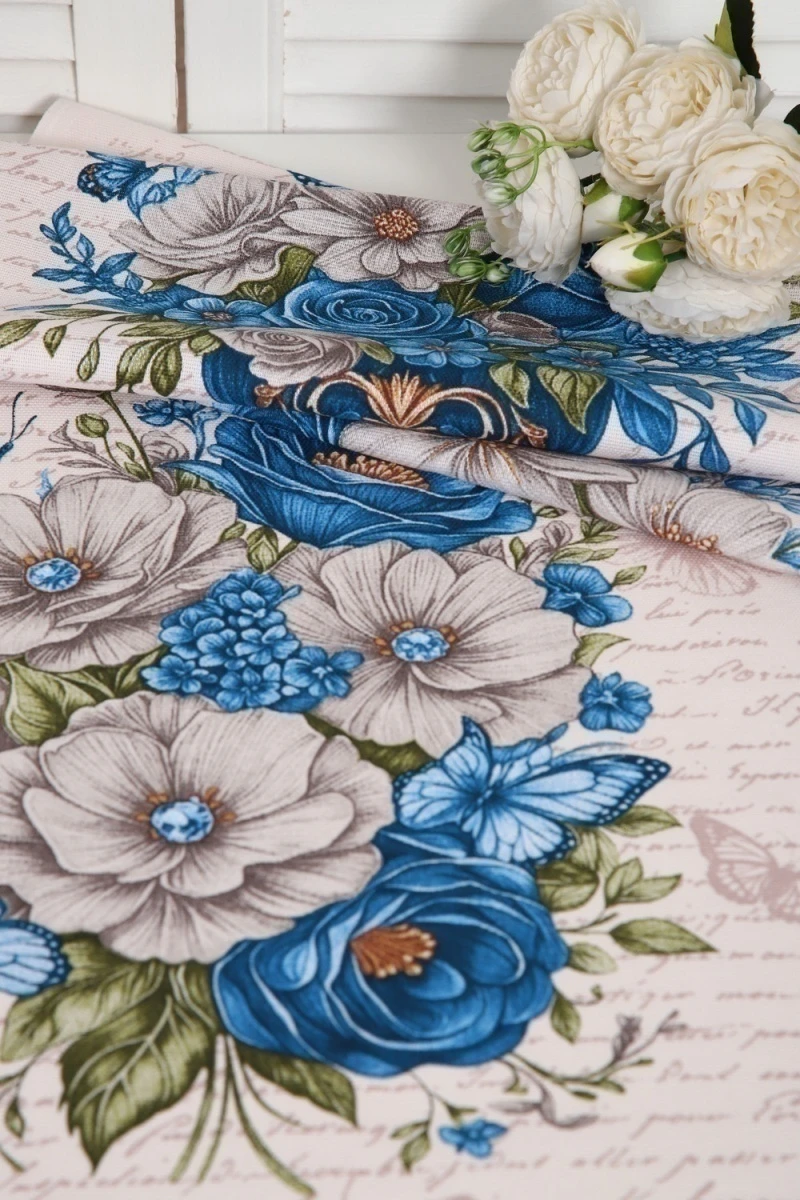 (ВНЛ) Полотенце 32587 (голубой)