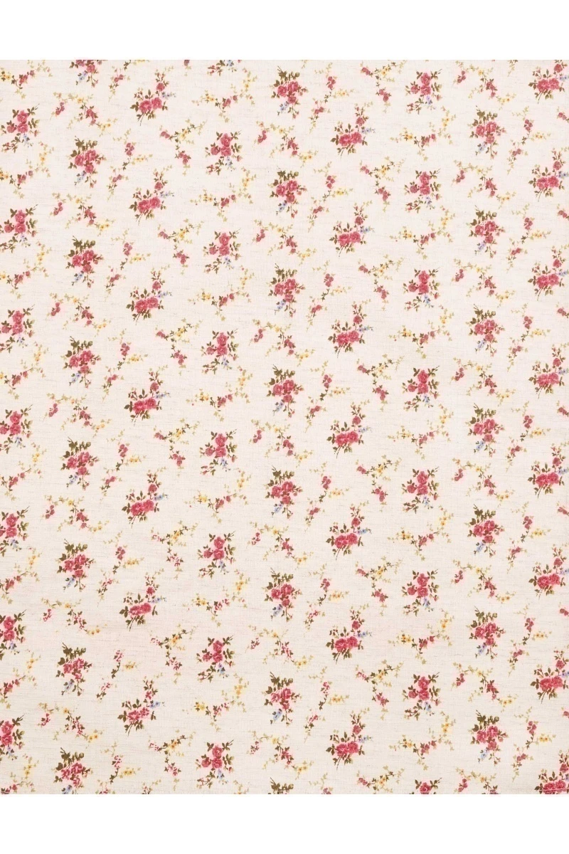 Полотенце полулен 086 Букетики маков - 45/60