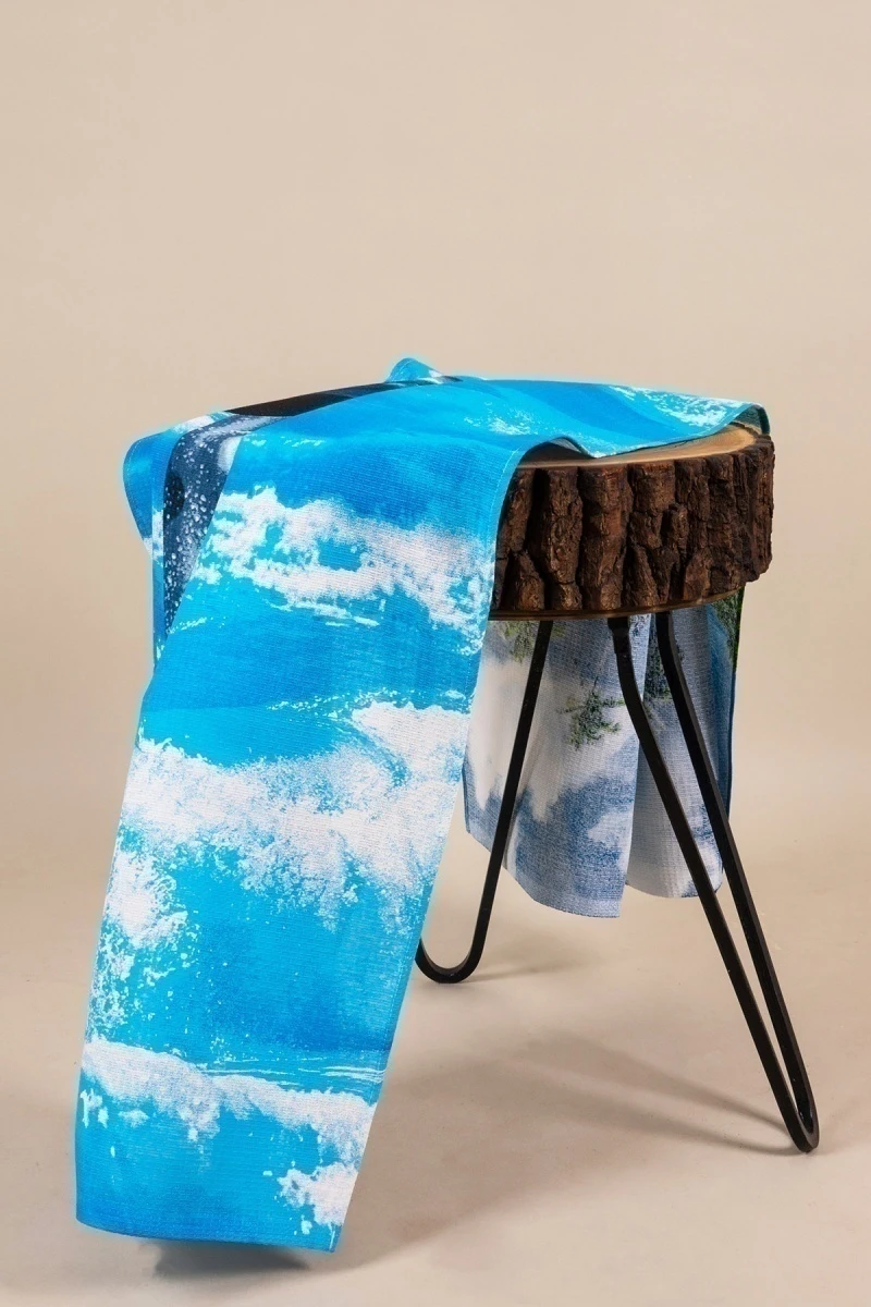 Полотенце пляжное вафельное (ТТ) 339 Райский уголок - 150/100