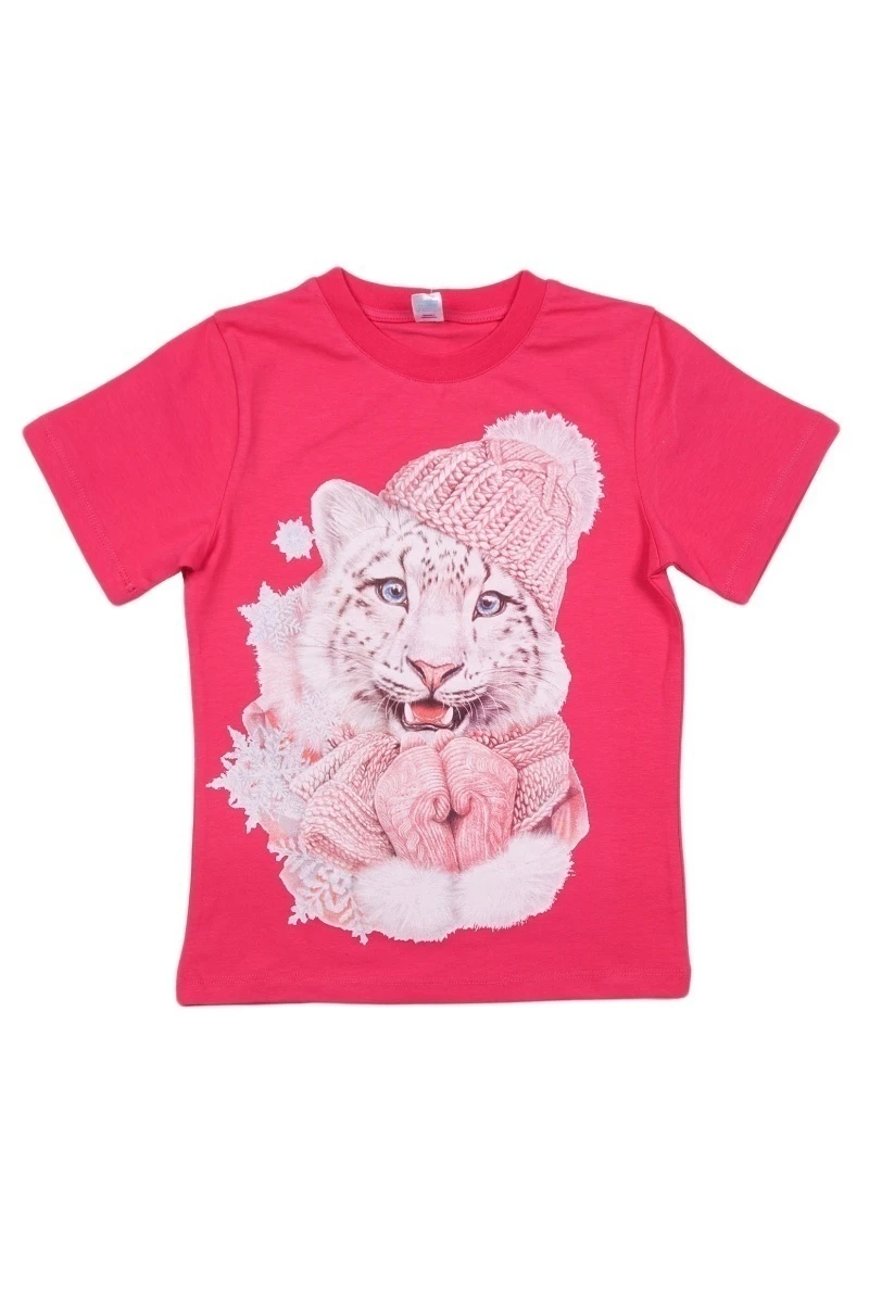 Футболка для девочки BK6006F малиновый