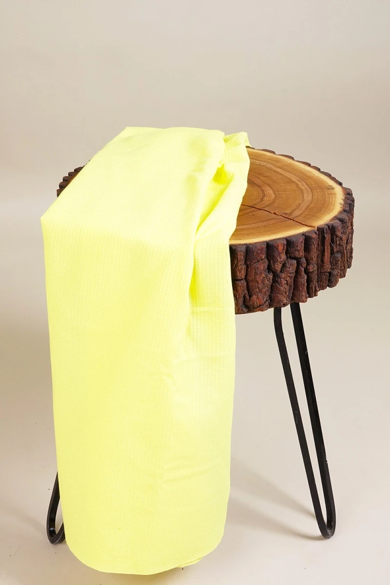 Полотенце пляжное вафельное 271 Лимонный (однотон) - 150/80