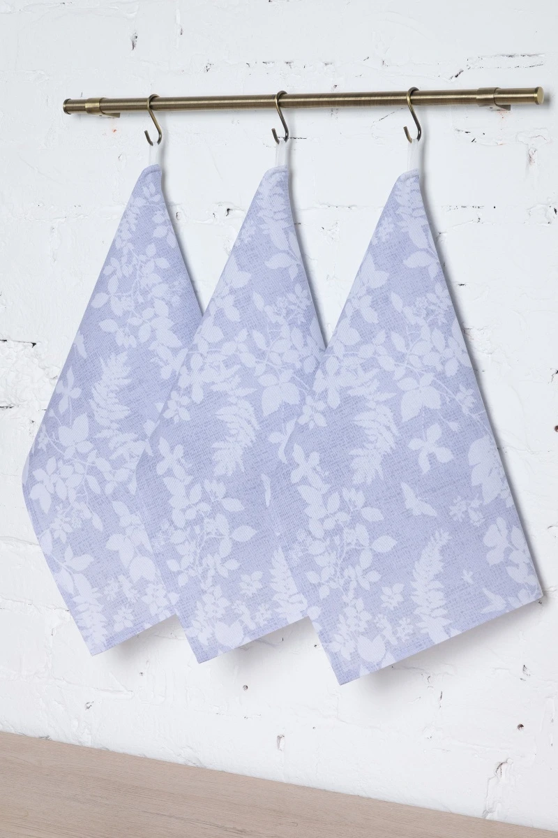 Набор полотенец рогожка (Диз) 466 Анис - 3 шт - 45х60 см