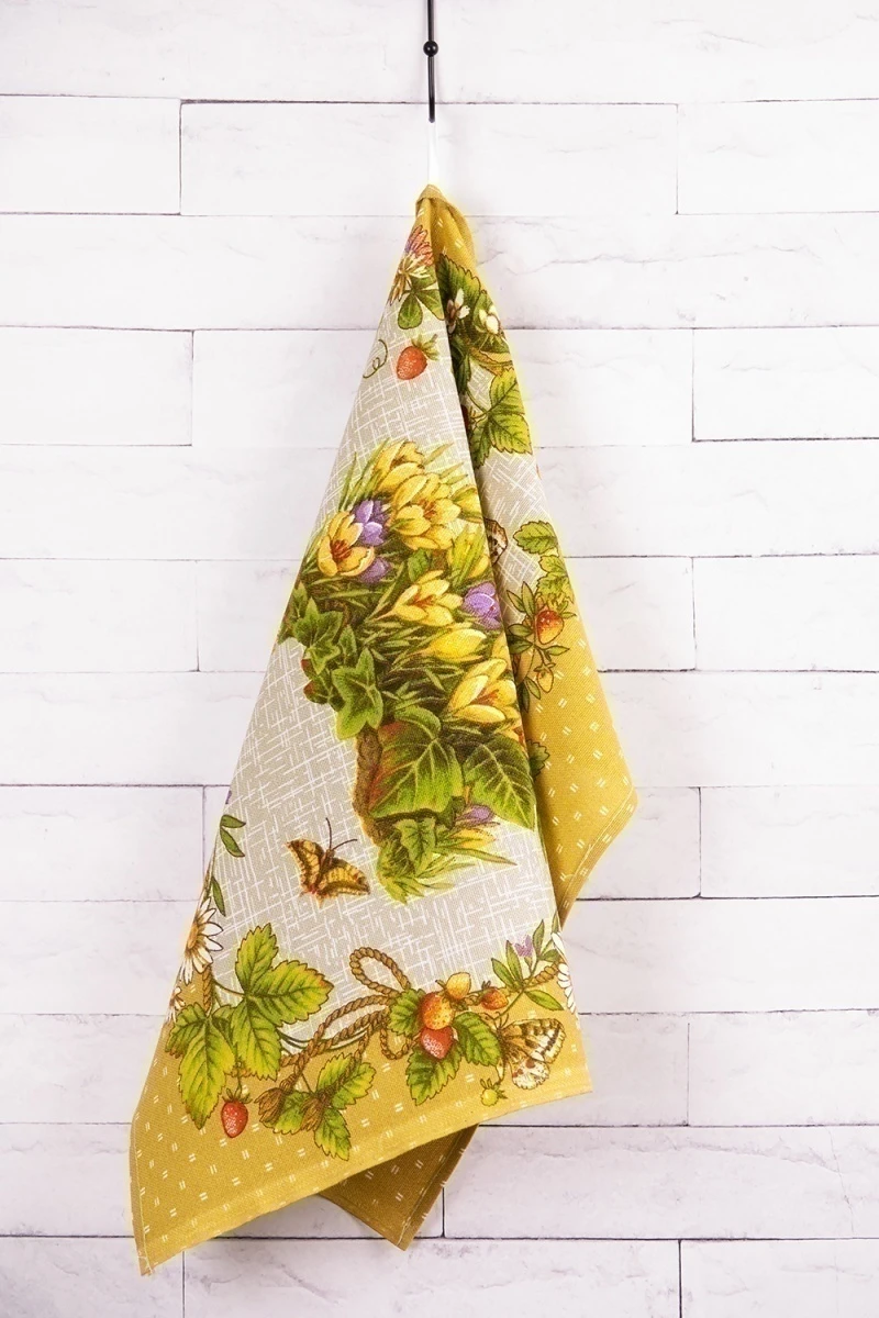 Набор полотенец рогожка (Диз) 102 Дары леса - 3 шт - 45х60 см