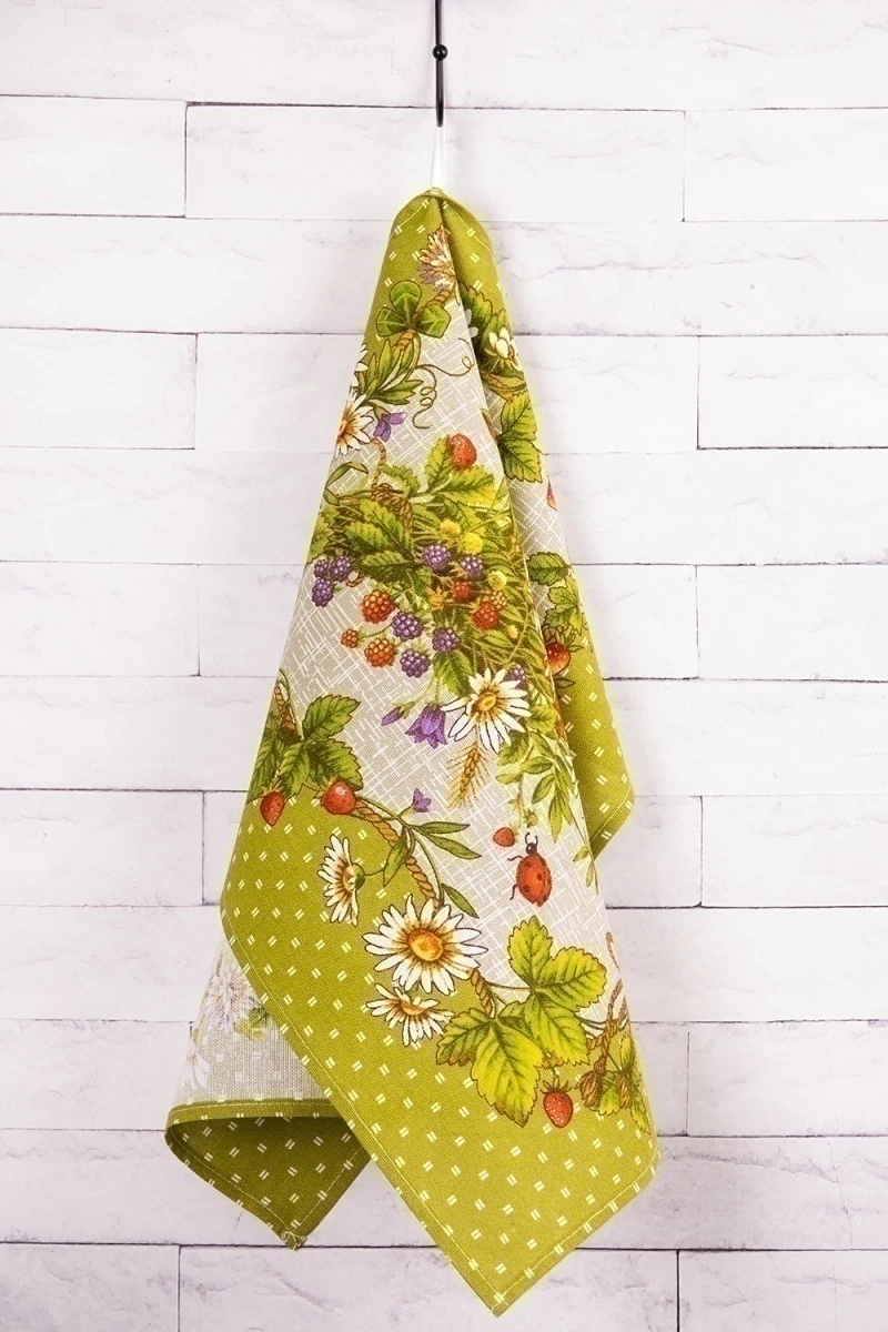 Набор полотенец рогожка (Диз) 102 Дары леса - 3 шт - 45х60 см