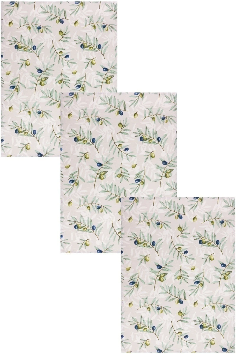 Набор полотенец рогожка (Диз) 424 Долина - 3 шт - 45х60 см