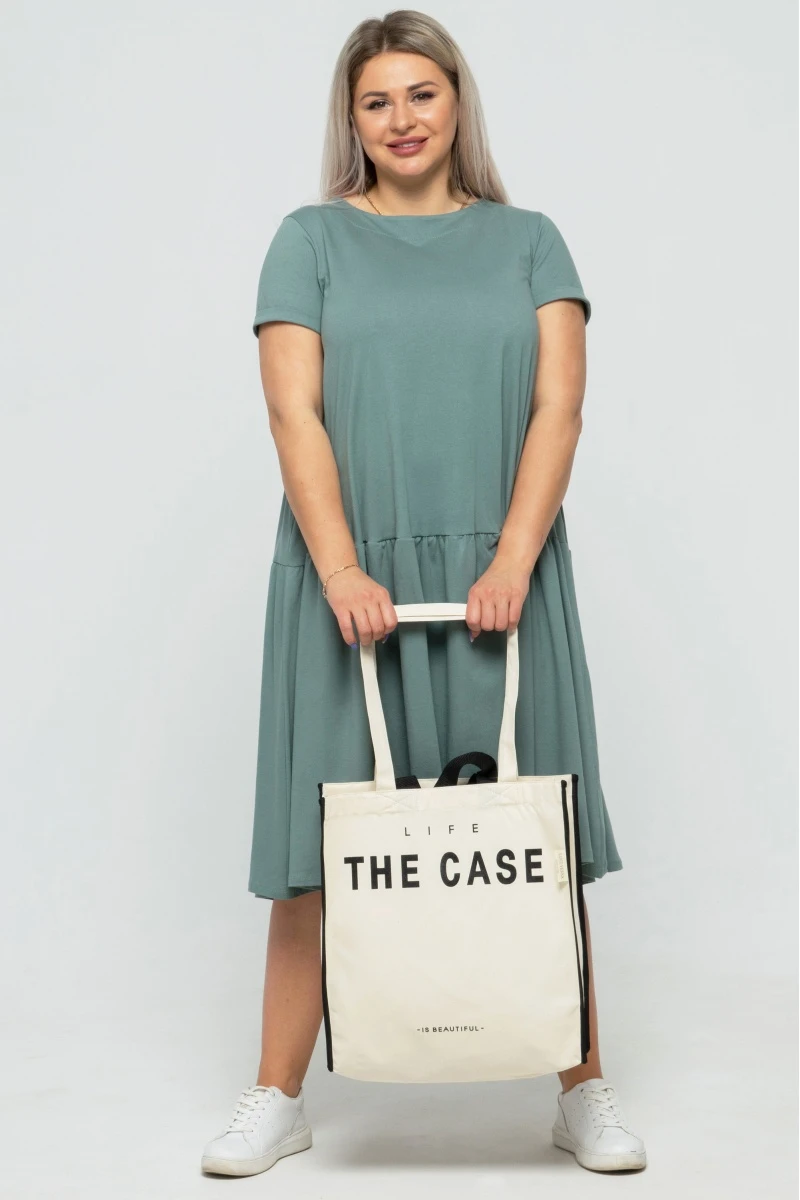 Эко сумка-шоппер из саржи "Стиль жизни" (кейс)