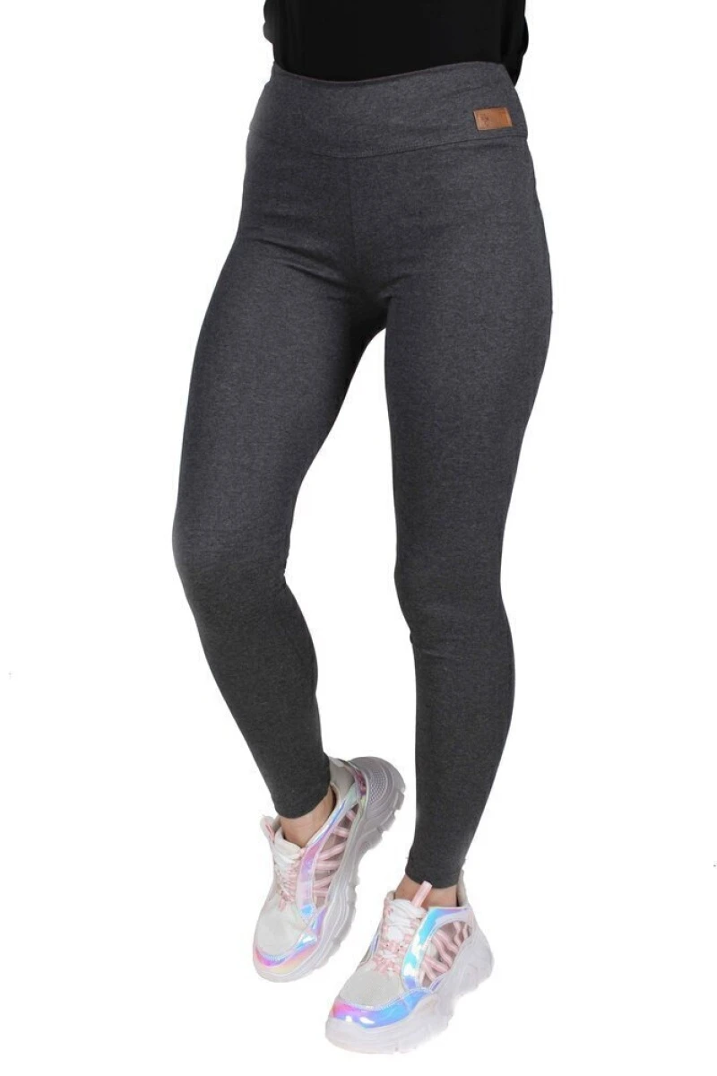 Лосины хлопковые женские "Лиана" W242 антрацит