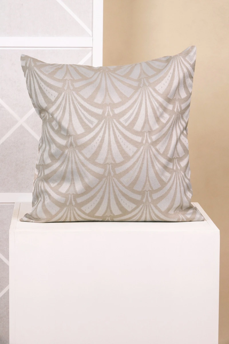 Наволочка жаккардовая "Арка-модерн" бежевая