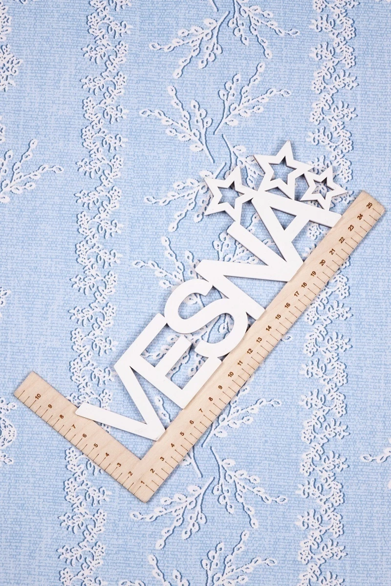 Дорожка набивная "ХБК" Верба (голубой) арт. 35073-3