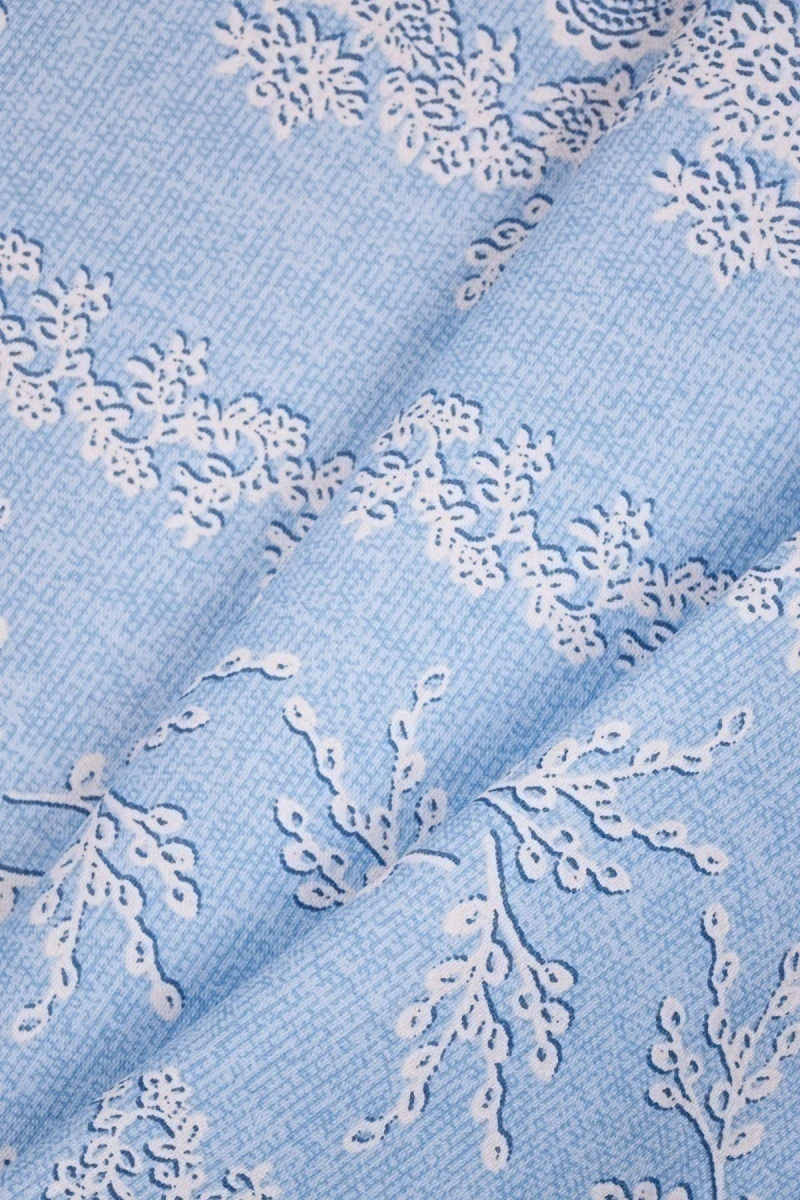 Дорожка набивная "ХБК" Верба (голубой) арт. 35073-3