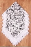 Салфетка полулен с кружевом 032 Перья (вид 3)
