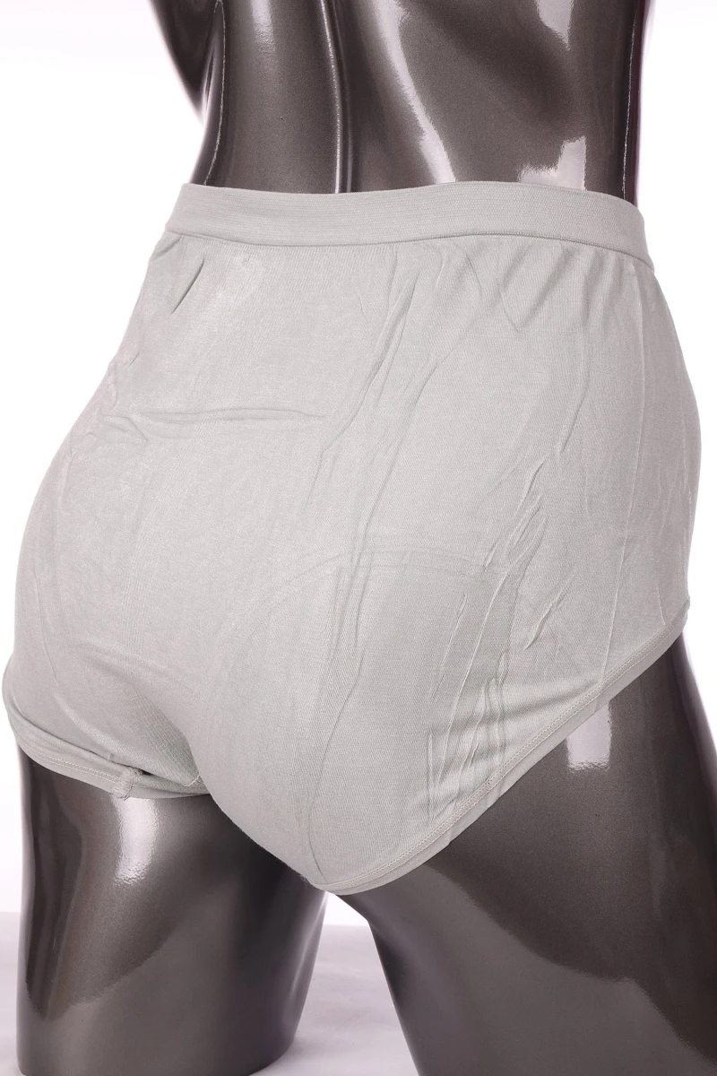 Трусы женские "Qianhuimei" 5835 - серо-зеленый