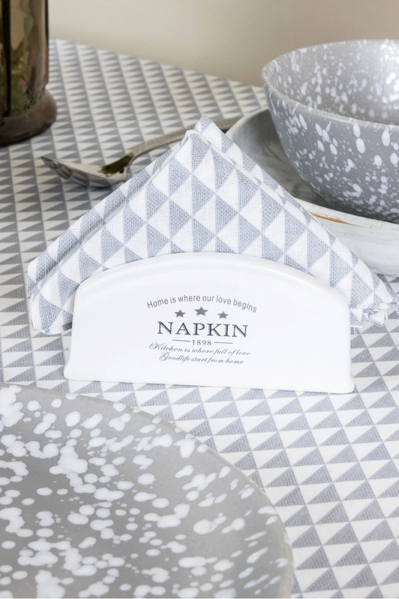 Салфетка полулен 048 Треугольники