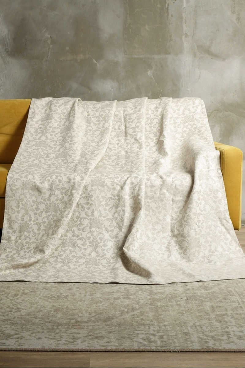 Покрывало жаккардовое "Рим" бежевое