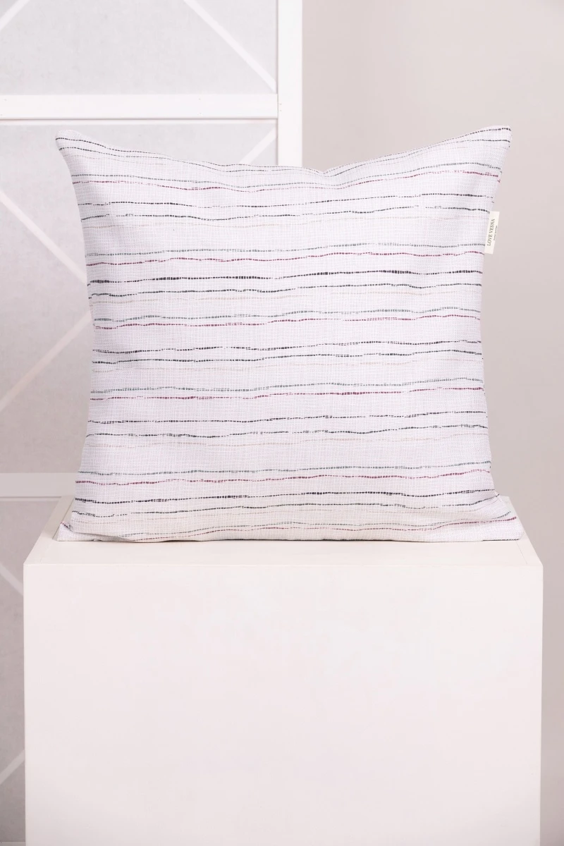 Декоративная наволочка на молнии из рогожки "ХБК" Рендже