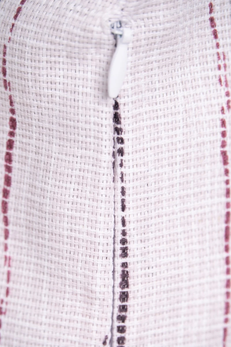 Декоративная наволочка на молнии из рогожки "ХБК" Рендже